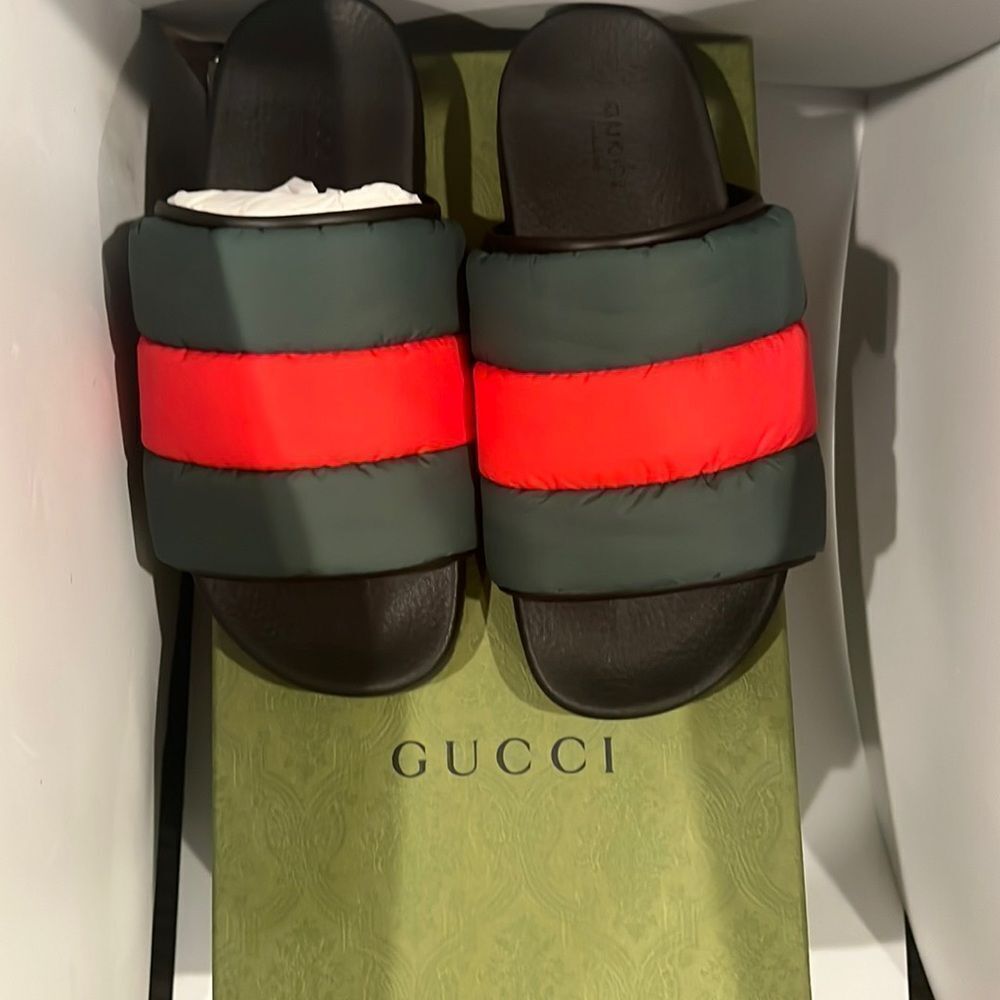 Brand New Gucci Slide Sandals With Box